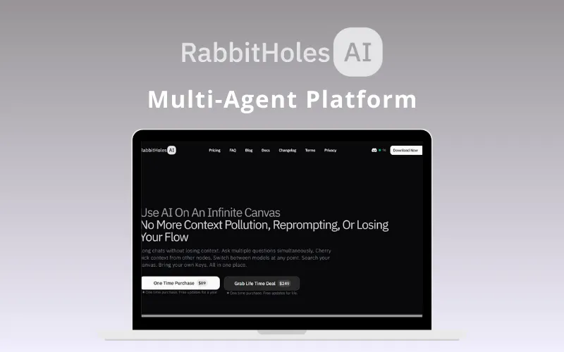 RabbitHoles AI - Multi-Agent Platform | Lifetime Access