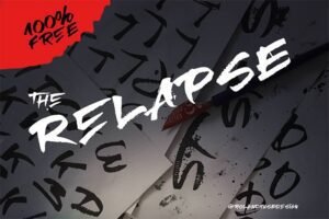 Relapse - A Handmade Free Font | Extended License