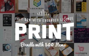 Royal Print Templates Bundle with 500 Items | Extended License
