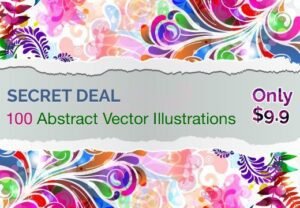 Secret Deal: 100 Splendid Abstract Vector Illustrations