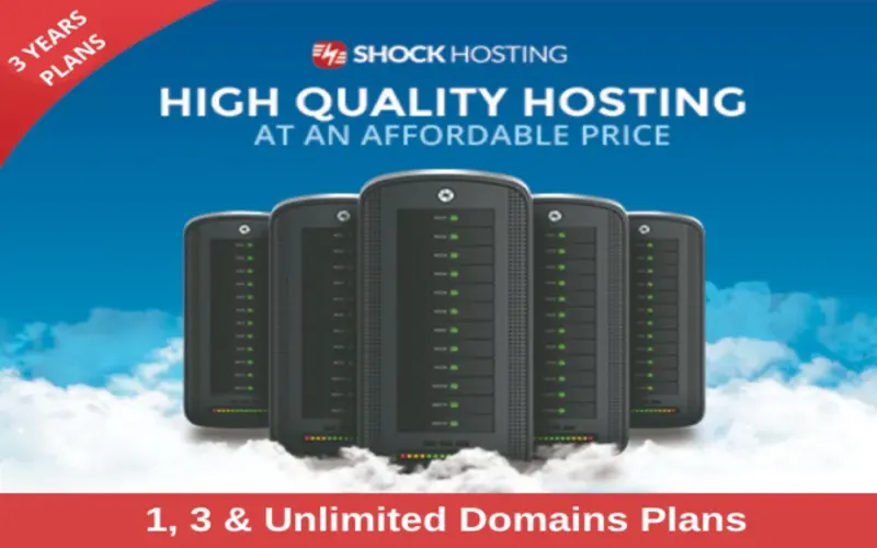 Shock Hosting - Top Hosting Plans for Unlimited Domains | 3 Years Plan