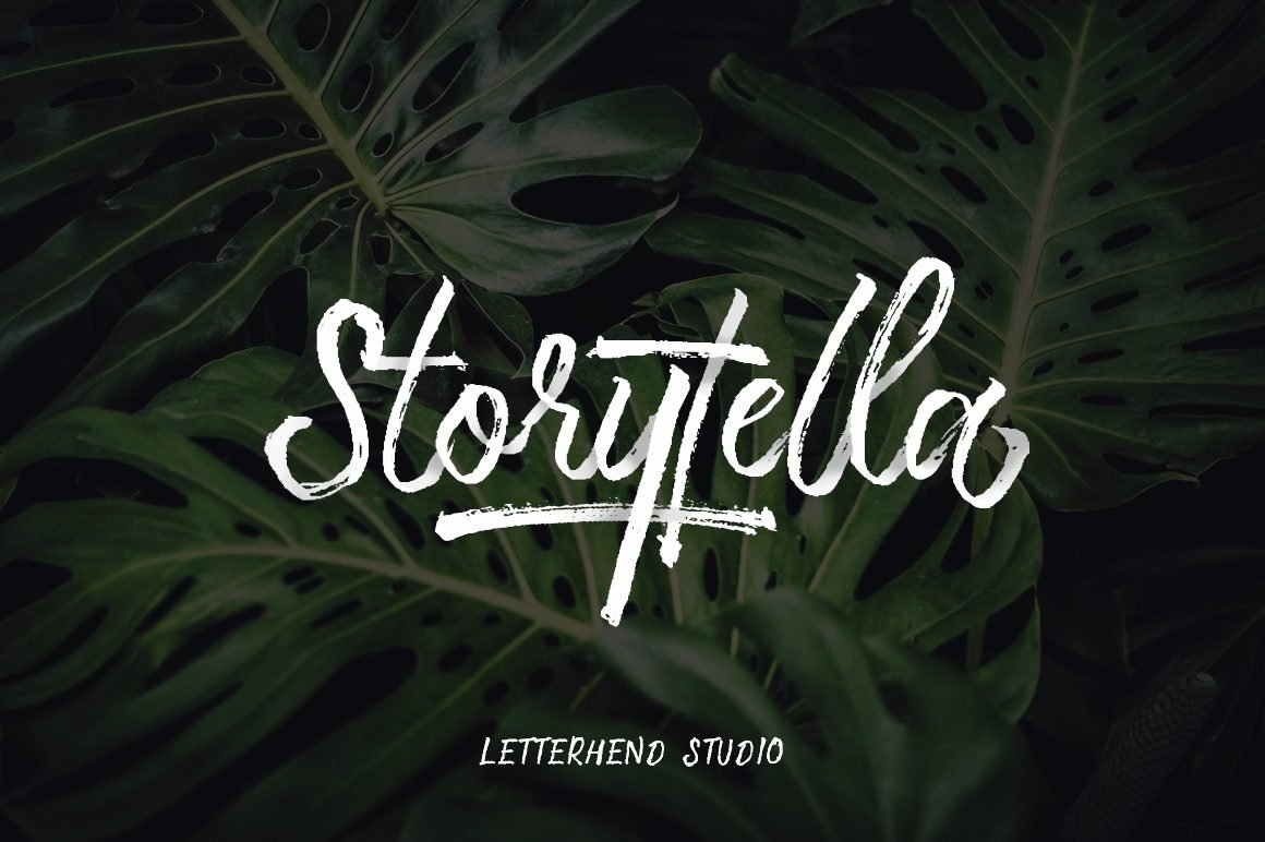 Storytella - Free Handwritten Brush Font