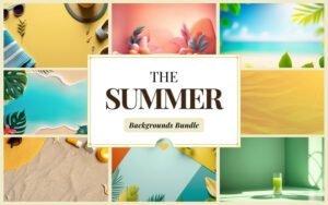 Summer Backgrounds Bundle - Freebie | Extended License