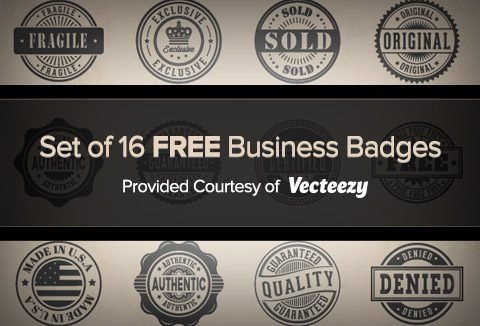 Sunday Freebie: 16 Business Vector Badges