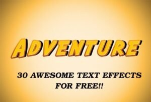 Sunday Freebie: 30 Awesome Text Effects