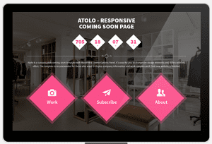 Sunday Freebie: Atolo Coming Soon Template