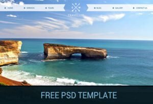 Sunday Freebie: Free Website PSD Template for Travel Lovers