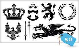 Sunday Freebie: Heraldry Vector Images