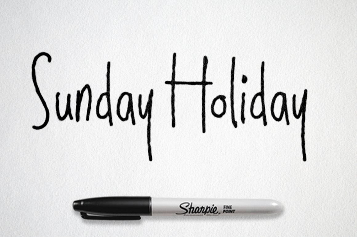 Sunday Holiday Font - Freebie