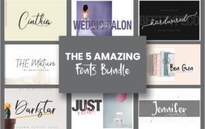 The 5 Amazing Fonts Bundle | Extended License
