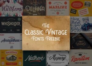 The Classic Vintage Fonts - Freebie | Extended License