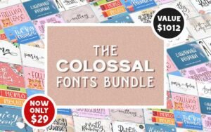The Colossal Fonts Bundle