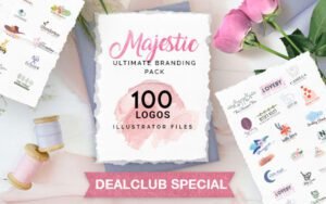 The Majestic Ultimate Branding Pack Of 100 Iconic Logos | DealClub