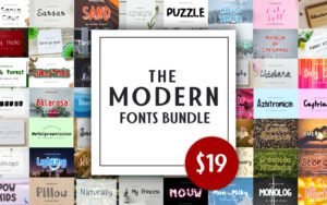 The Modern Font Bundle | Extended License