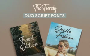 The Trendy Duo Script Fonts