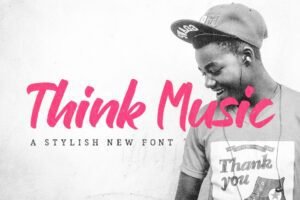 Think Music Script Font - Freebie | Extended License