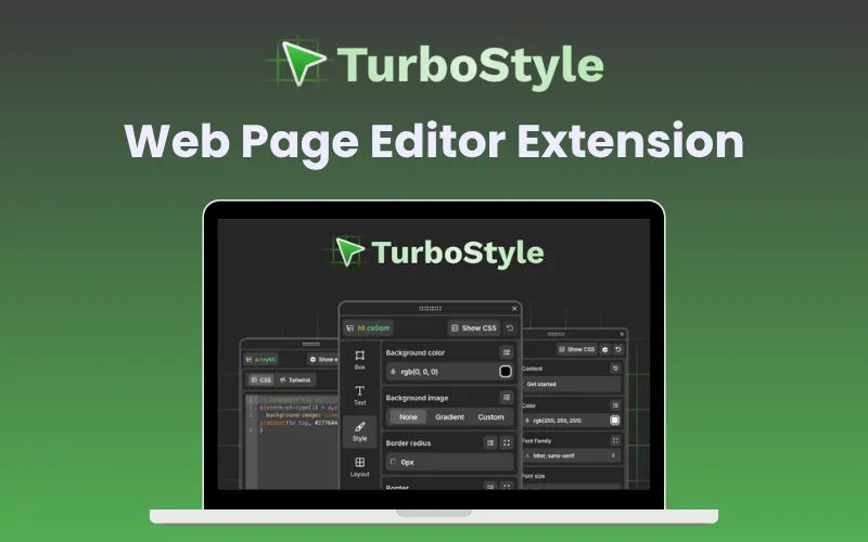 TurboStyle - Web Page Editor Extension | Lifetime Access