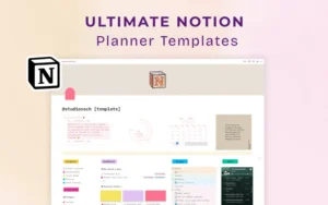 Ultimate Notion Planner Templates Pack | Commercial License