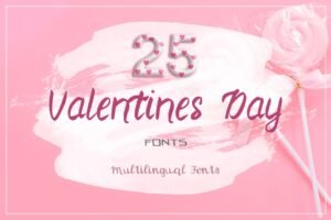 Valentines Day Fonts | Extended License