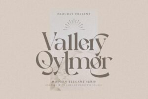 Vallery Qylmor Serif Font - Freebie