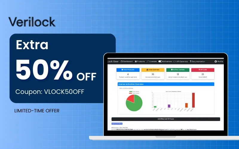 Verilock - Online License Management Software | Lifetime Access