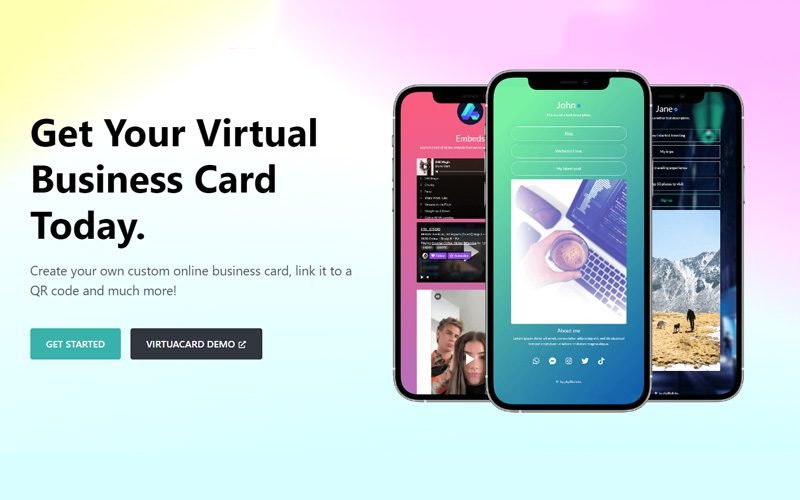 VirtuaCard - Virtual Business Card Maker | Lifetime Access