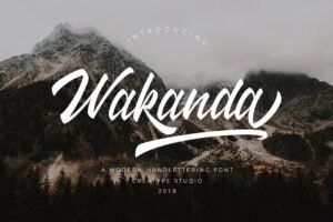Wakanda Script Font- Freebie