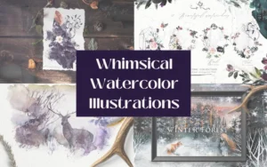 Whimsical Watercolor Illustrations | Extended License