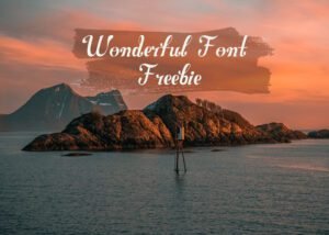 Wonderful Font Freebie | Extended Commercial License