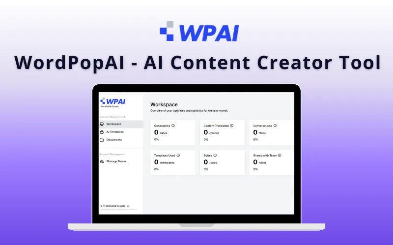 WordPopAI - AI Content Creator Tool | Lifetime Access