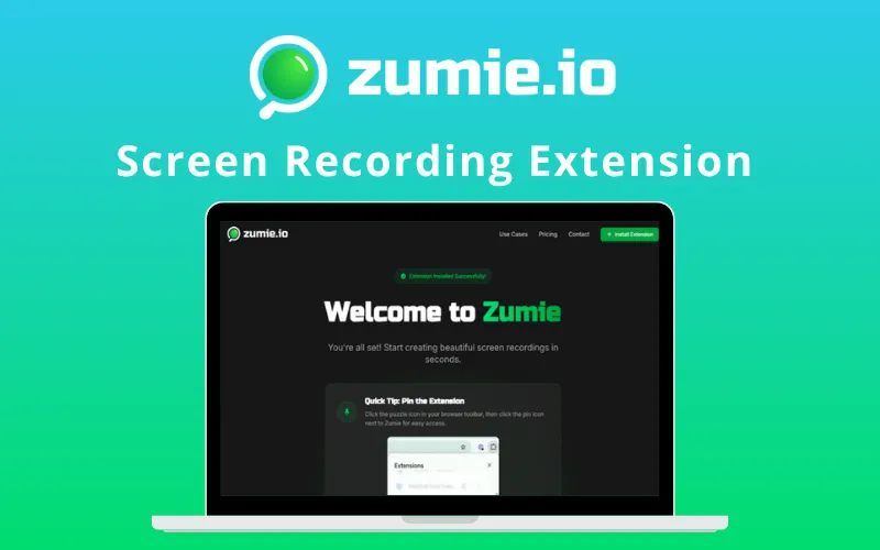 Zumie - Screen Recording Extension | Lifetime Access