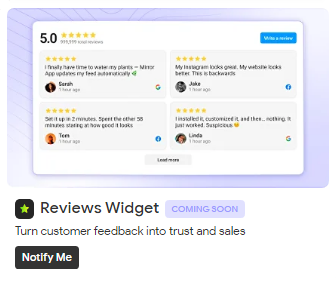 Reviews Widget