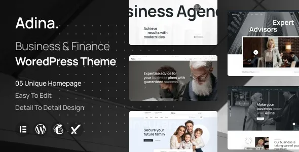 Adina – Business & Finance WordPress Theme 95% OFF