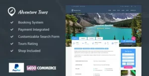 Adventure Tours – WordPress Tour, Travel Theme [95% OFF]