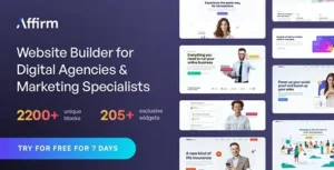 Affirm – Marketing & Digital Agency WordPress Theme [95% OFF]