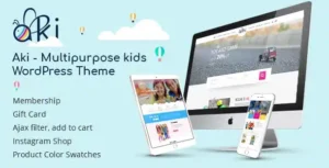 Aki – Multipurpose Kids WordPress Theme [95% OFF]
