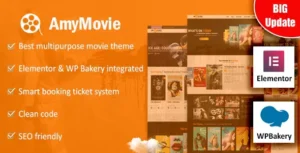 AmyMovie – Movie and Cinema WordPress Theme [95% OFF]