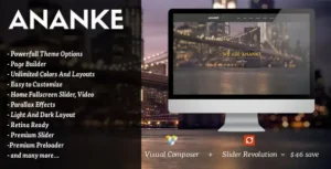 Ananke – One Page Parallax WordPress Theme [95% OFF]