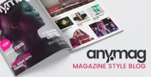 Anymag – Magazine Style WordPress Blog Theme [95% OFF]