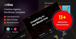 Arino – Creative Agency WordPress Theme 95% OFF