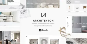 Arkhitekton – Modern Architecture and Interior Design WordPress Theme 95% OFF