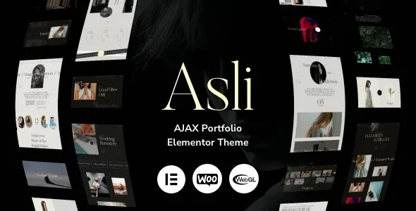 Asli – AJAX Portfolio Elementor WordPress Theme 95% OFF