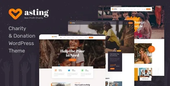 Asting – Charity & Donation WordPress Theme 95% OFF