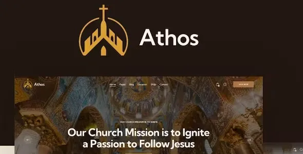 Athos – Orthodox Christian Church WordPress Theme 95% OFF