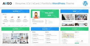 Aveo – Resume / CV Theme 95% OFF