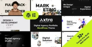 Axtra - Digital Agency Creative Portfolio Theme 95% OFF
