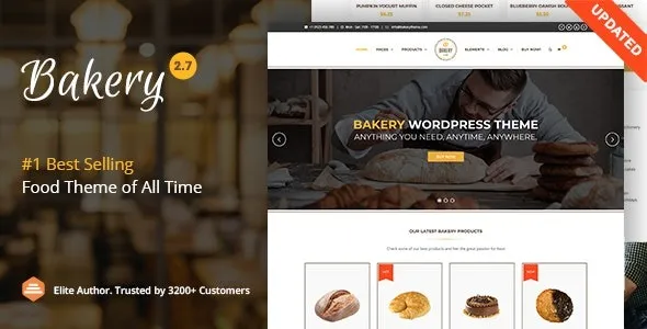 Bakery – WordPress Cake & Food Theme 95% OFF