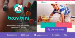 Bambini – Pre-School and Kindergarten Theme [95% OFF]