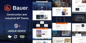 Bauer Construction and Industrial WordPress Theme [95% OFF]