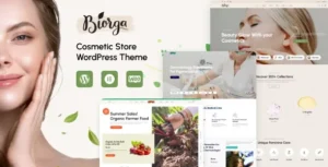 Biorga - Elementor Beauty Cosmetics Shop WordPress Theme 95% OFF